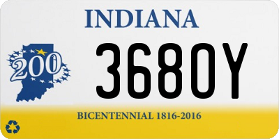 IN license plate 368OY