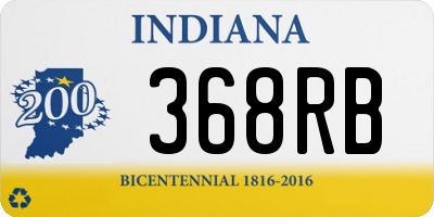 IN license plate 368RB