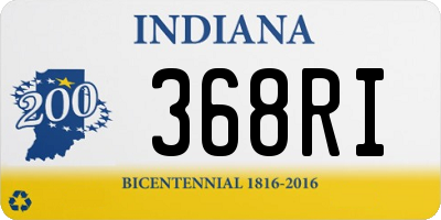 IN license plate 368RI