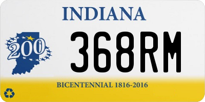 IN license plate 368RM