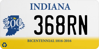 IN license plate 368RN