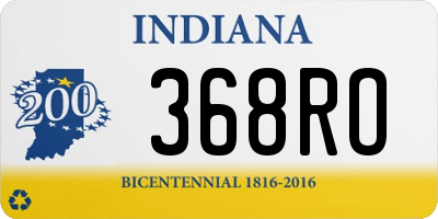 IN license plate 368RO