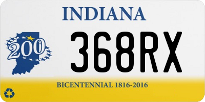 IN license plate 368RX