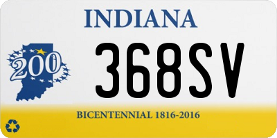 IN license plate 368SV