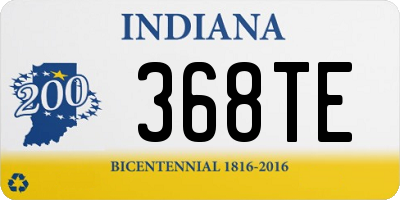 IN license plate 368TE