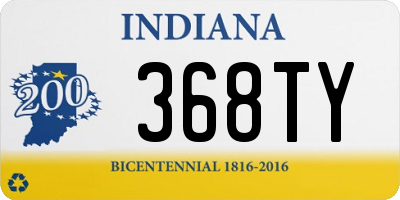 IN license plate 368TY