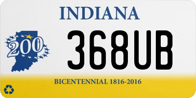 IN license plate 368UB