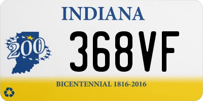 IN license plate 368VF