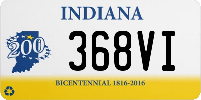 IN license plate 368VI