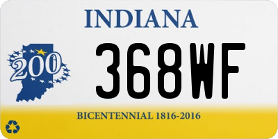 IN license plate 368WF