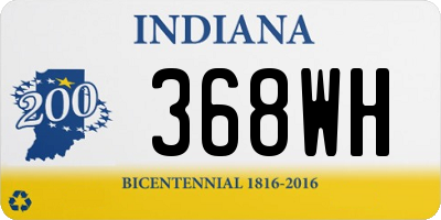 IN license plate 368WH