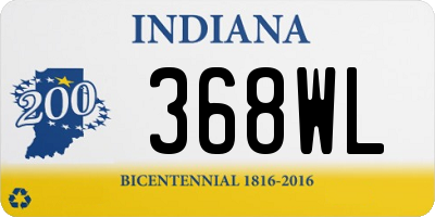 IN license plate 368WL