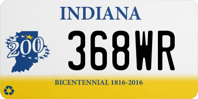 IN license plate 368WR