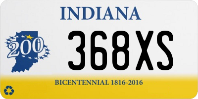 IN license plate 368XS