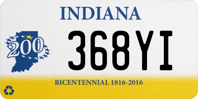 IN license plate 368YI