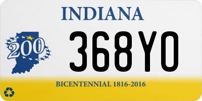 IN license plate 368YO