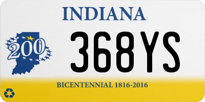 IN license plate 368YS