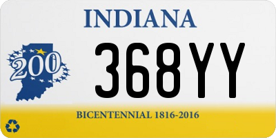 IN license plate 368YY