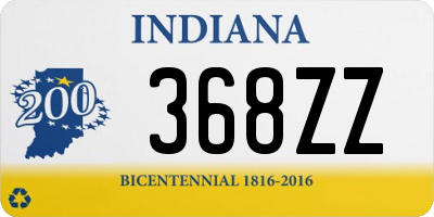 IN license plate 368ZZ