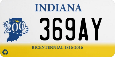 IN license plate 369AY