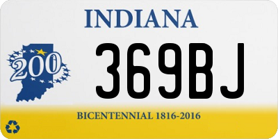 IN license plate 369BJ