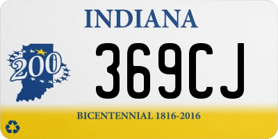 IN license plate 369CJ