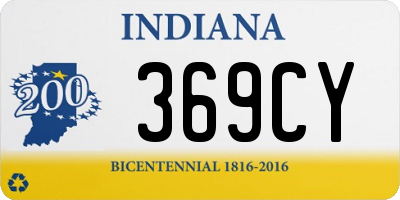 IN license plate 369CY