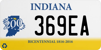 IN license plate 369EA