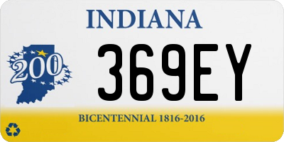 IN license plate 369EY