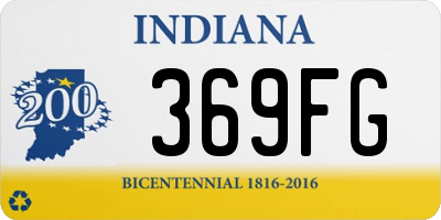 IN license plate 369FG