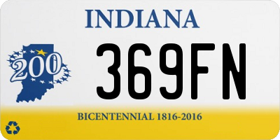 IN license plate 369FN