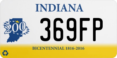 IN license plate 369FP