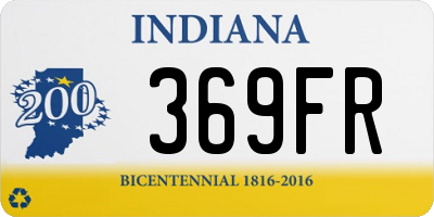 IN license plate 369FR