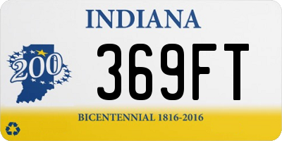 IN license plate 369FT