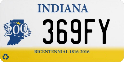 IN license plate 369FY