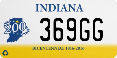 IN license plate 369GG