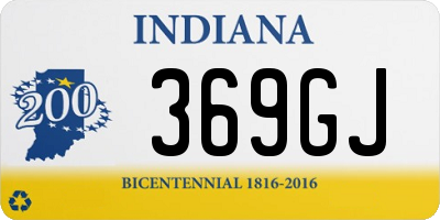 IN license plate 369GJ