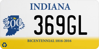 IN license plate 369GL