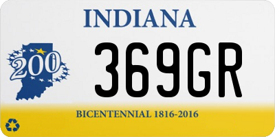 IN license plate 369GR