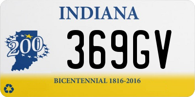 IN license plate 369GV