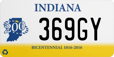 IN license plate 369GY