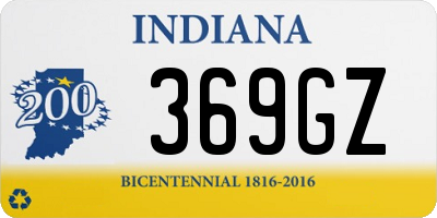 IN license plate 369GZ