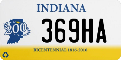 IN license plate 369HA