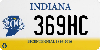 IN license plate 369HC