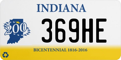 IN license plate 369HE