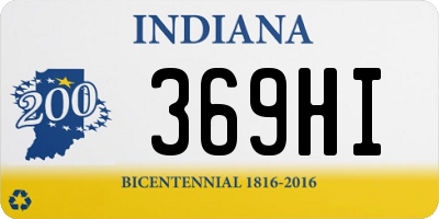 IN license plate 369HI