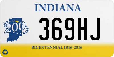 IN license plate 369HJ