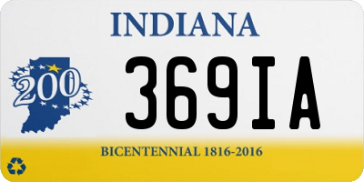 IN license plate 369IA