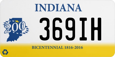 IN license plate 369IH