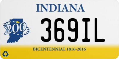 IN license plate 369IL